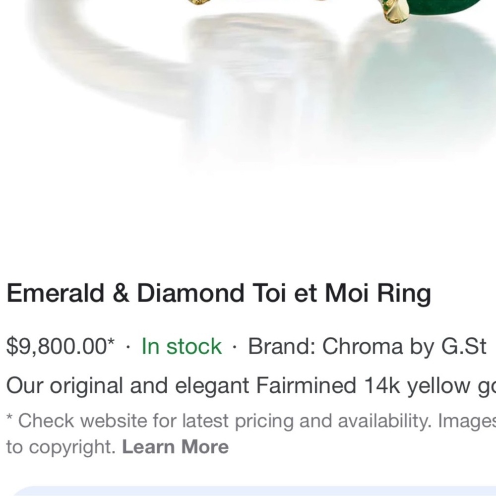 Toi et Moi Double Stone Engagement Ring - Picture 9 of 10